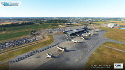 LFQQ Lille Airport - Microsoft Flight Simualtor screenshot